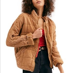 Free People Quilted Dolman Jacket